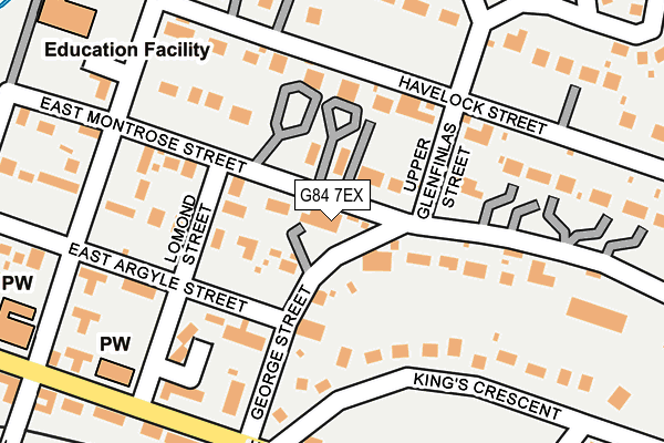 G84 7EX map - OS OpenMap – Local (Ordnance Survey)