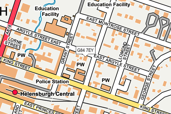 G84 7EY map - OS OpenMap – Local (Ordnance Survey)