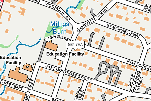 G84 7HA map - OS OpenMap – Local (Ordnance Survey)