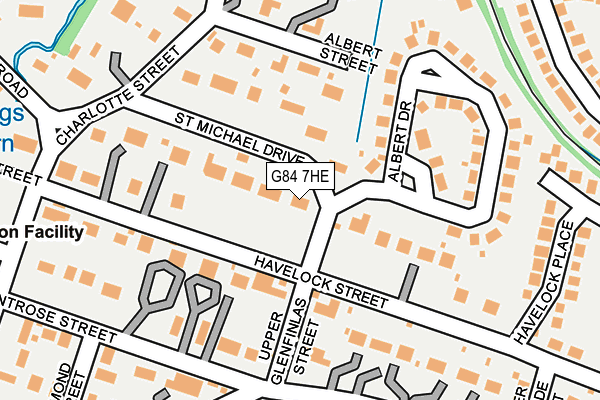 G84 7HE map - OS OpenMap – Local (Ordnance Survey)