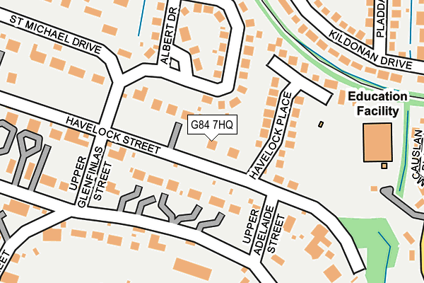 G84 7HQ map - OS OpenMap – Local (Ordnance Survey)