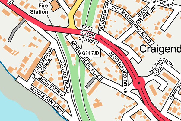 G84 7JD map - OS OpenMap – Local (Ordnance Survey)