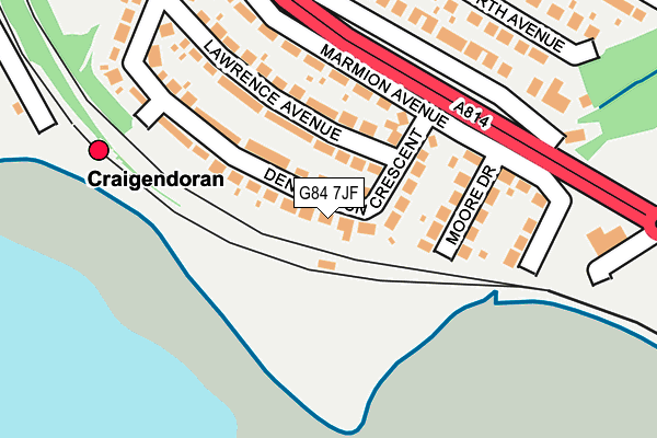 G84 7JF map - OS OpenMap – Local (Ordnance Survey)