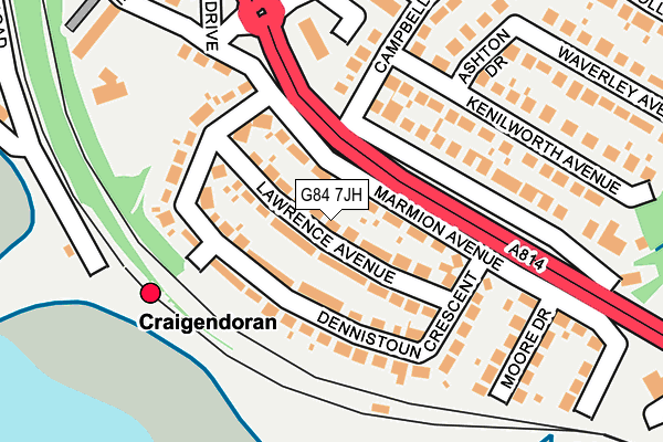 G84 7JH map - OS OpenMap – Local (Ordnance Survey)