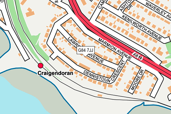 G84 7JJ map - OS OpenMap – Local (Ordnance Survey)