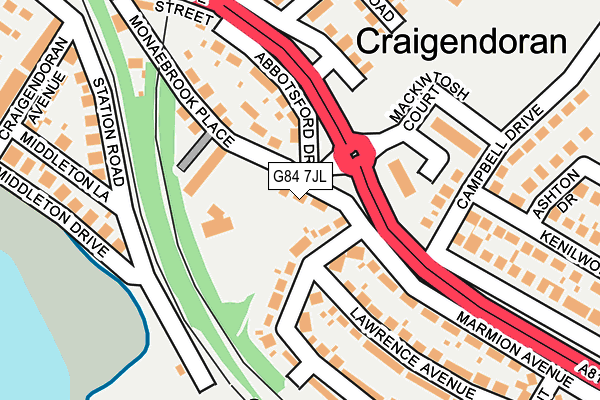 G84 7JL map - OS OpenMap – Local (Ordnance Survey)