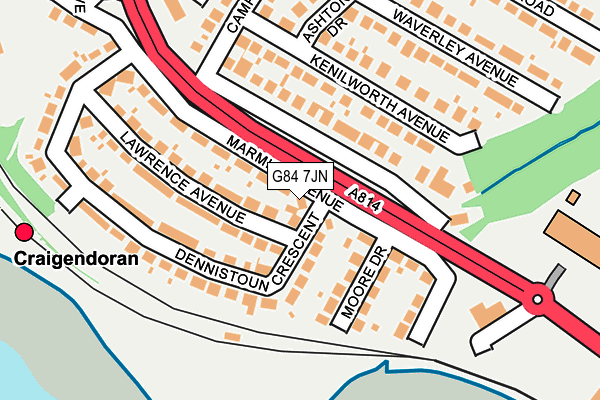 G84 7JN map - OS OpenMap – Local (Ordnance Survey)