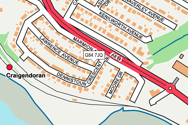 G84 7JQ map - OS OpenMap – Local (Ordnance Survey)