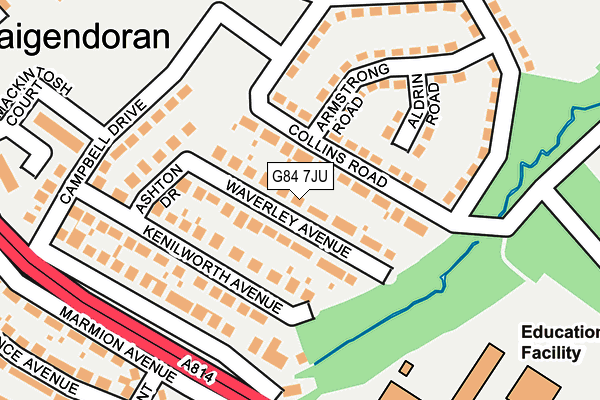 G84 7JU map - OS OpenMap – Local (Ordnance Survey)