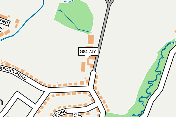 G84 7JY map - OS OpenMap – Local (Ordnance Survey)