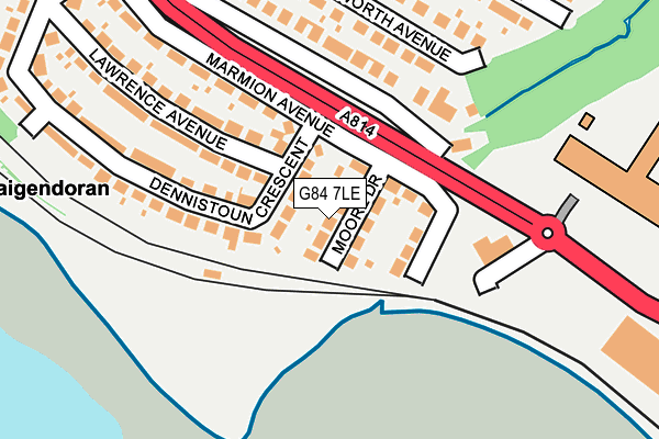 G84 7LE map - OS OpenMap – Local (Ordnance Survey)