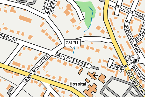 G84 7LL map - OS OpenMap – Local (Ordnance Survey)