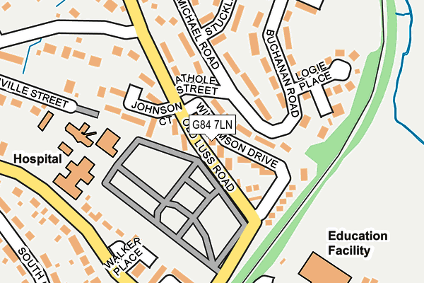 G84 7LN map - OS OpenMap – Local (Ordnance Survey)