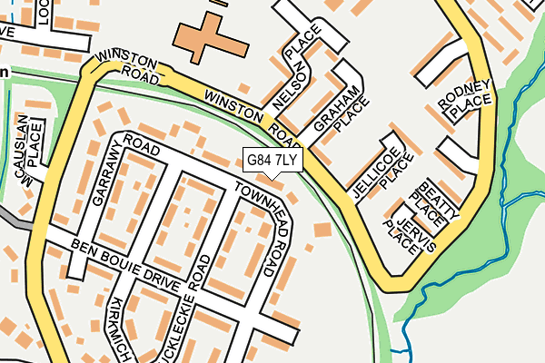 G84 7LY map - OS OpenMap – Local (Ordnance Survey)