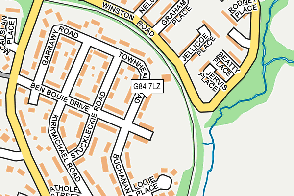 G84 7LZ map - OS OpenMap – Local (Ordnance Survey)