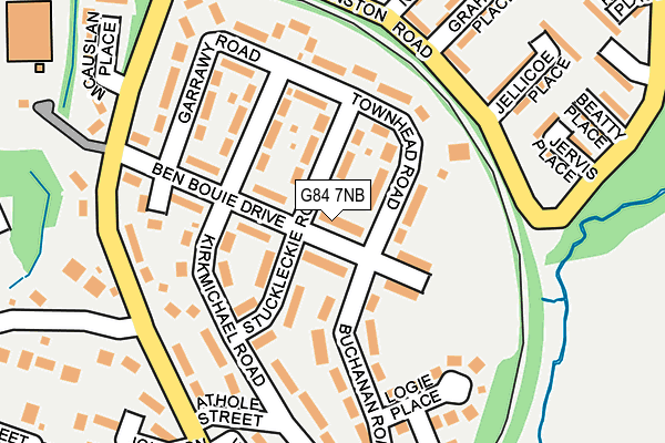 G84 7NB map - OS OpenMap – Local (Ordnance Survey)