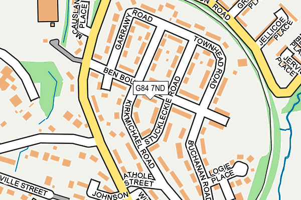 G84 7ND map - OS OpenMap – Local (Ordnance Survey)