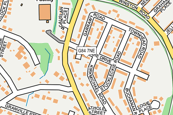 G84 7NE map - OS OpenMap – Local (Ordnance Survey)