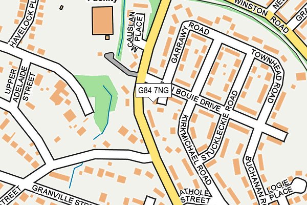 G84 7NG map - OS OpenMap – Local (Ordnance Survey)