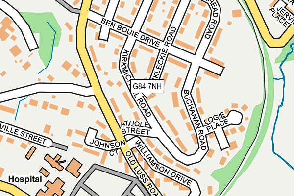 G84 7NH map - OS OpenMap – Local (Ordnance Survey)