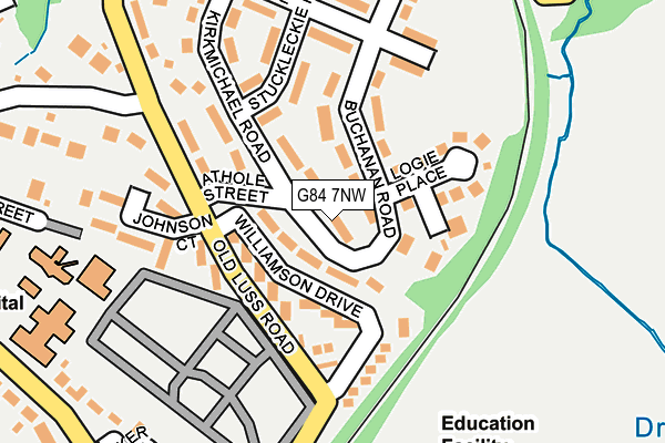 G84 7NW map - OS OpenMap – Local (Ordnance Survey)