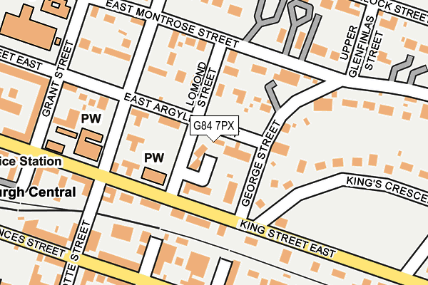 G84 7PX map - OS OpenMap – Local (Ordnance Survey)