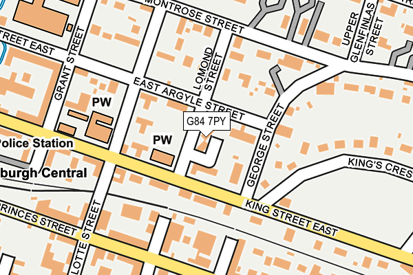 G84 7PY map - OS OpenMap – Local (Ordnance Survey)