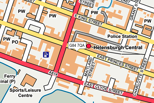 G84 7QA map - OS OpenMap – Local (Ordnance Survey)