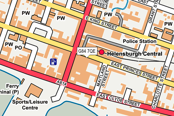 G84 7QE map - OS OpenMap – Local (Ordnance Survey)