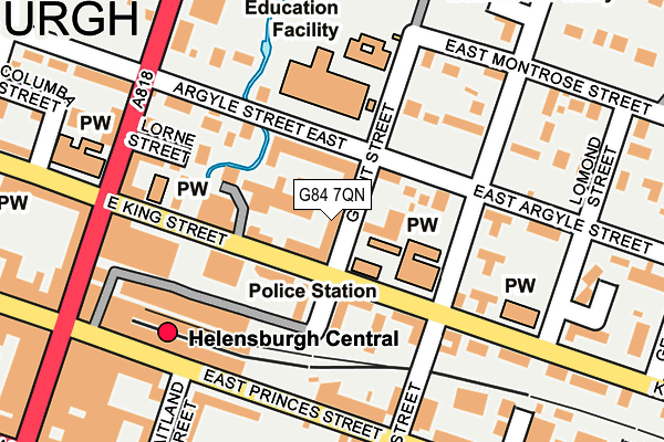 G84 7QN map - OS OpenMap – Local (Ordnance Survey)