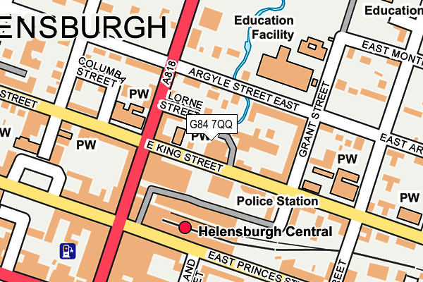 G84 7QQ map - OS OpenMap – Local (Ordnance Survey)