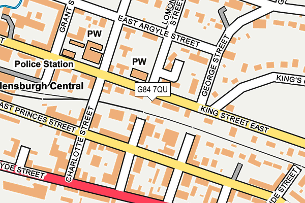 G84 7QU map - OS OpenMap – Local (Ordnance Survey)