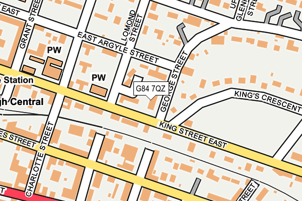 G84 7QZ map - OS OpenMap – Local (Ordnance Survey)