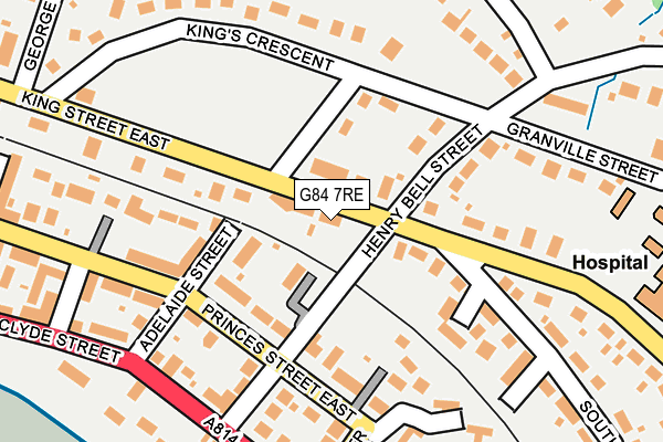G84 7RE map - OS OpenMap – Local (Ordnance Survey)