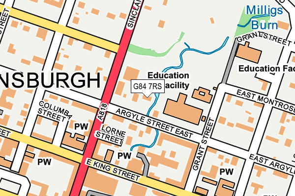 G84 7RS map - OS OpenMap – Local (Ordnance Survey)