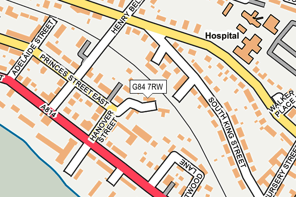 G84 7RW map - OS OpenMap – Local (Ordnance Survey)