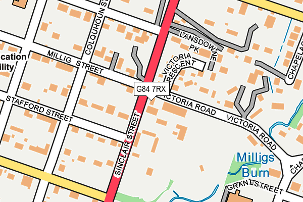 G84 7RX map - OS OpenMap – Local (Ordnance Survey)