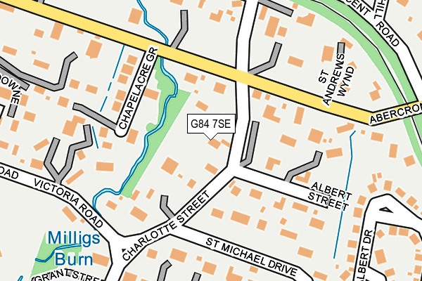 G84 7SE map - OS OpenMap – Local (Ordnance Survey)