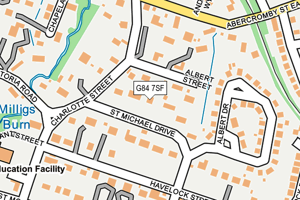 G84 7SF map - OS OpenMap – Local (Ordnance Survey)