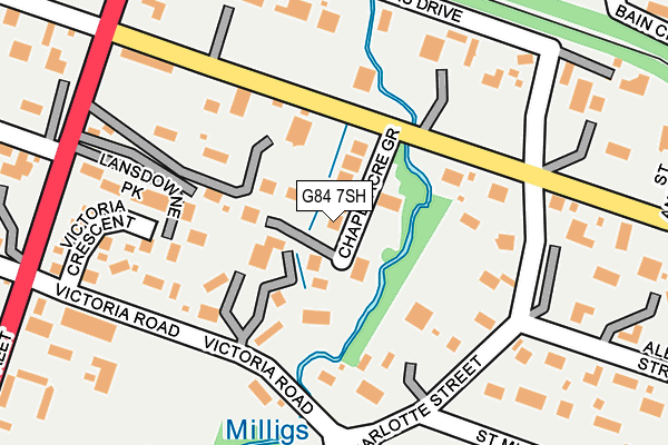 G84 7SH map - OS OpenMap – Local (Ordnance Survey)