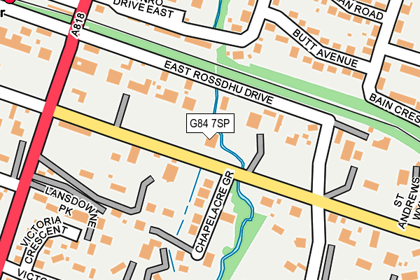 G84 7SP map - OS OpenMap – Local (Ordnance Survey)