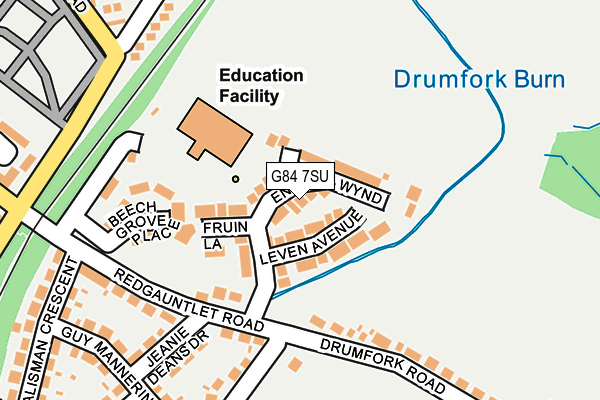 G84 7SU map - OS OpenMap – Local (Ordnance Survey)