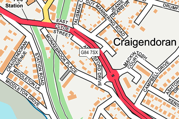 G84 7SX map - OS OpenMap – Local (Ordnance Survey)