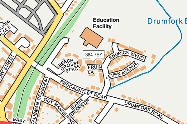 G84 7SY map - OS OpenMap – Local (Ordnance Survey)