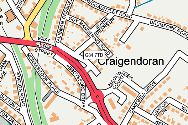 G84 7TD map - OS OpenMap – Local (Ordnance Survey)