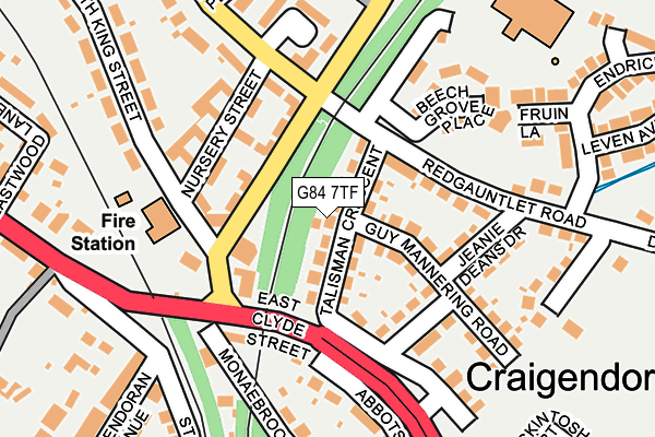 G84 7TF map - OS OpenMap – Local (Ordnance Survey)