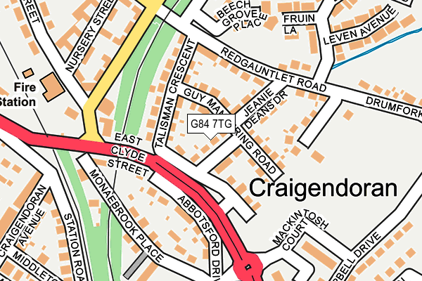 G84 7TG map - OS OpenMap – Local (Ordnance Survey)