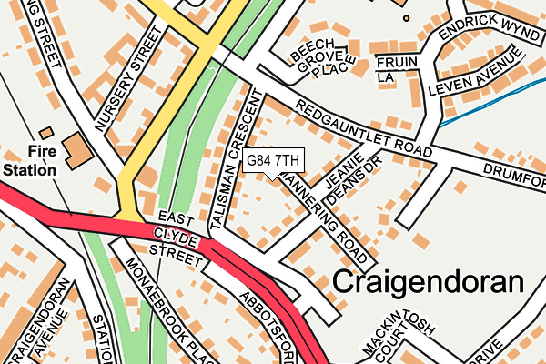 G84 7TH map - OS OpenMap – Local (Ordnance Survey)