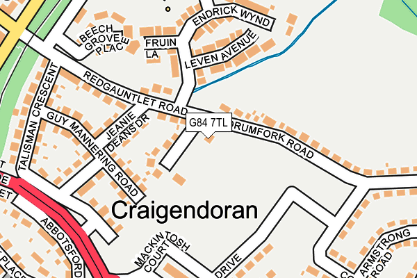 G84 7TL map - OS OpenMap – Local (Ordnance Survey)