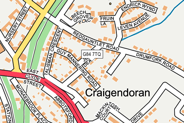 G84 7TQ map - OS OpenMap – Local (Ordnance Survey)